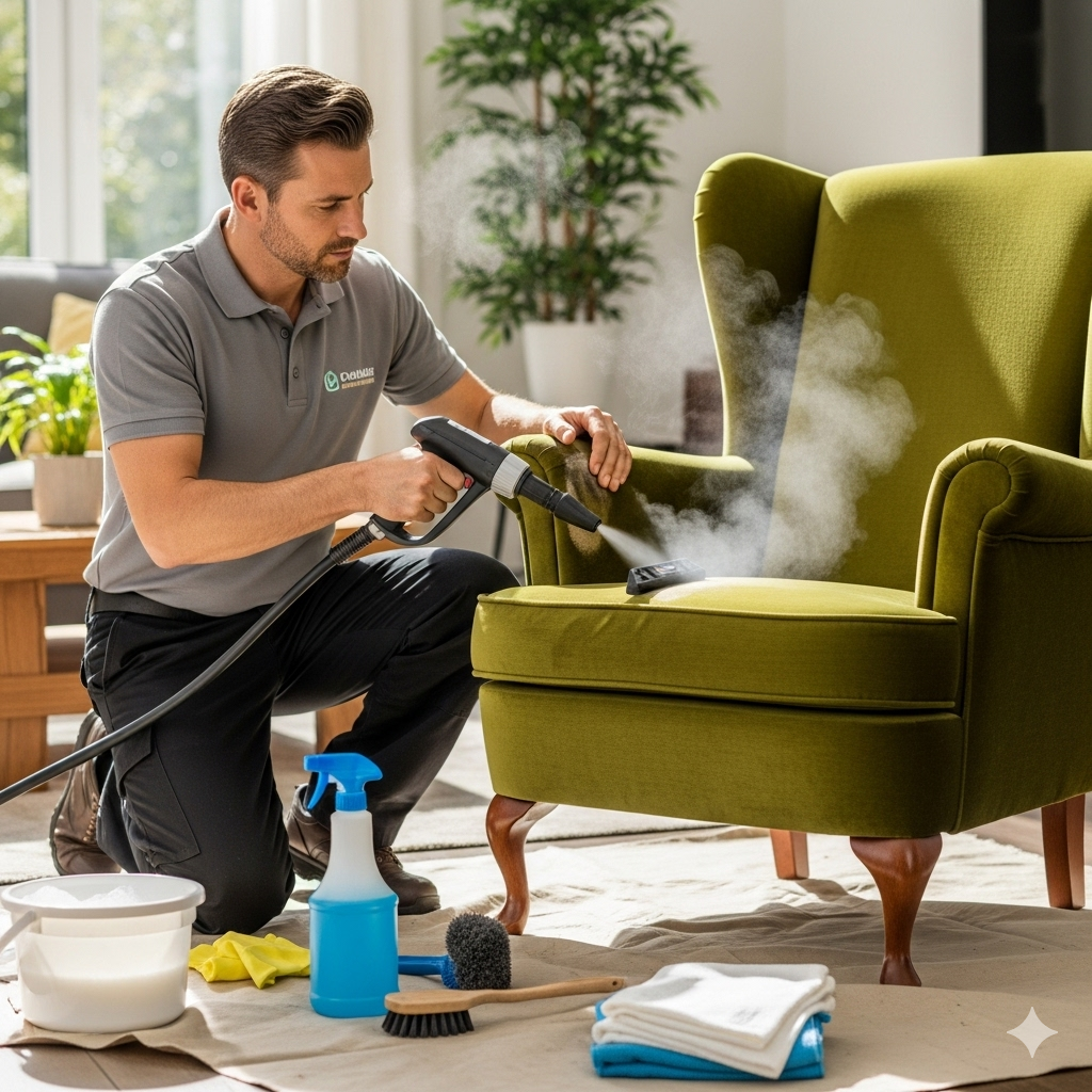 Furniture cleaning service.